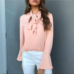 Pink long sleeve top